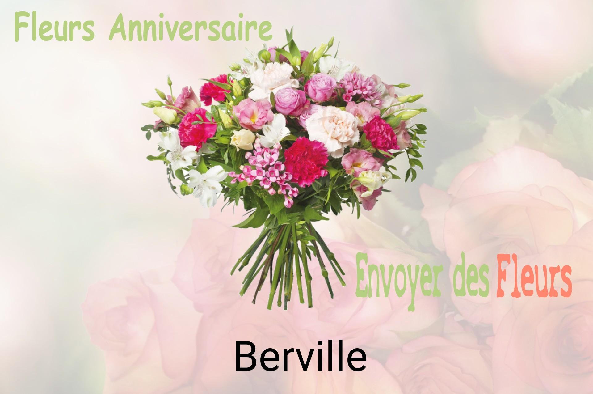 Bouquet de fleurs d’anniversaire livré à Berville