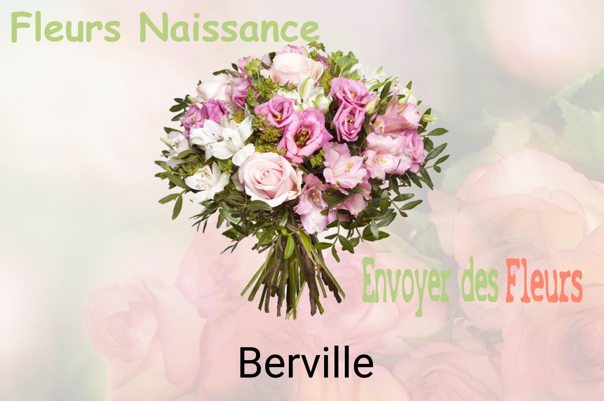 Bouquet de fleurs de naissance livré à Berville